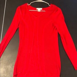 Red body central sweater